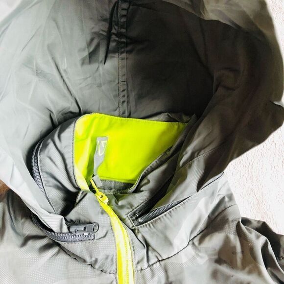 PGA Golf by Garb Grey Hooded Windbreaker Rain Jacket - Picture 8 of 11